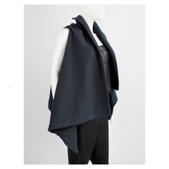 Ann Demeulemeester Waistcoat with Asymmetric Drape - Size 36 - NWOT - Picture 6 of 7